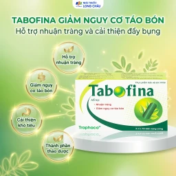 Viên hỗ trợ giảm nguy cơ táo bón Tabofina Traphaco (3 vỉ x 10 viên) 2
