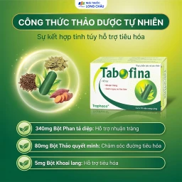 Viên hỗ trợ giảm nguy cơ táo bón Tabofina Traphaco (3 vỉ x 10 viên) 3