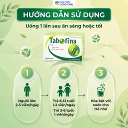 Viên hỗ trợ giảm nguy cơ táo bón Tabofina Traphaco (3 vỉ x 10 viên) 5
