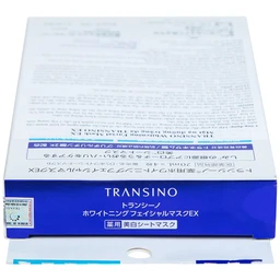 Mặt nạ dưỡng trắng da Transino Whitening Facial Mask EX ngăn ngừa nám và tàn nhang (4 miếng x 20ml)