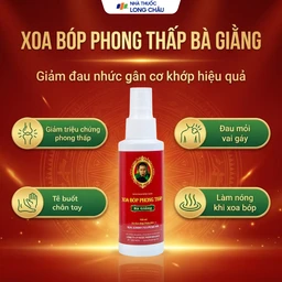Xịt xoa bóp phong thấp Bà Giằng 100ml giúp giảm chứng phong thấp, đau mỏi, suy tĩnh mạch 1