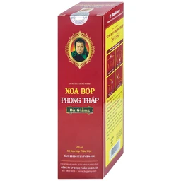 Xịt xoa bóp phong thấp Bà Giằng 100ml giúp giảm chứng phong thấp, đau mỏi, suy tĩnh mạch