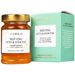 Mật Ong Gừng Và Giấm Táo Miele (250g)