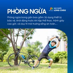 Khởi động kỹ, dùng đồ bảo hộ, tránh giày cao gót, môi trường an toàn