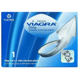 Thuốc Viagra 50mg Viatris điều trị rối loạn cương dương (1 vỉ x 1 viên)
