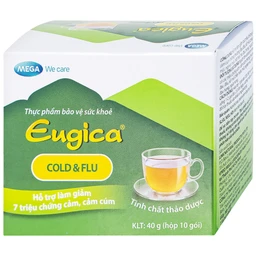 Cốm hỗ trợ làm giảm các triệu chứng cảm Eugica Cold & Flu Mega (10 gói)