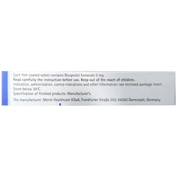 Thuốc Concor 5mg Merck điều trị tăng huyết áp, đau thắt ngực (3 vỉ x 10 viên) 8