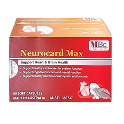 Viên uống Neurocard Max Luca Pharma hỗ trợ chức năng hệ tim mạch, tuần hoàn máu (6 vỉ x 10 viên) 1