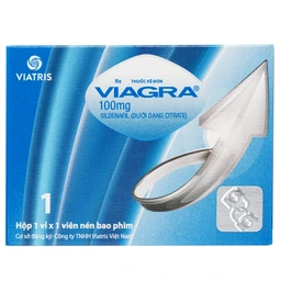Thuốc Viagra 100mg Viatris điều trị rối loạn cương dương (1 vỉ x 1 viên)