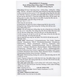 Kem chống nắng ngừa nám, trắng da Transino Whitening UV Protector SPF50+ PA++++ 30ml