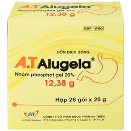 Hỗn dịch thuốc A.T Alugela An Thiên điều trị viêm thực quản, viêm dạ dày cấp và mạn tính (26 gói x 20g)
