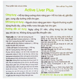 Viên uống hỗ trợ giải độc gan, tăng cường chức năng gan Active Liver Plus New Nordic (2 vỉ x 15 viên)