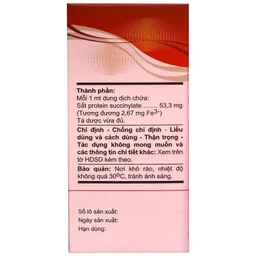 Dung dịch uống Atiferole 800mg/15ml An Thiên điều trị tình trạng thiếu hụt sắt và thiếu máu