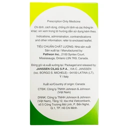 Thuốc Zytiga 250mg Janssen điều trị ung thư tuyến tiền liệt (120 viên)