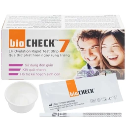 Que thử rụng trứng Bio Check (7 cái) dùng xác định ngày rụng trứng nhanh chóng, đơn giản
