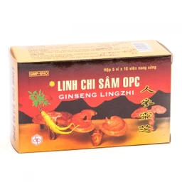 Viên nang cứng Linh Chi Sâm OPC bổ khí, dưỡng huyết, dưỡng tâm an thần, hạ cholesterol (5 vỉ x 10 viên)