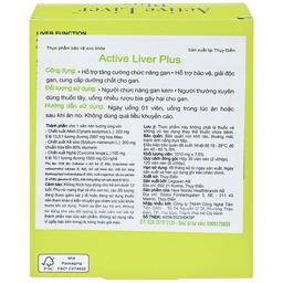 Viên uống hỗ trợ giải độc gan, tăng cường chức năng gan Active Liver Plus New Nordic (2 vỉ x 15 viên)