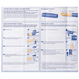 Bút tiêm Novorapid FlexPen 100U/ml Novo Nordisk kiểm soát đường huyết (5 cây x 3ml)