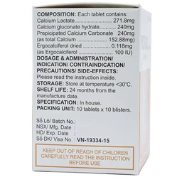 Thuốc Picencal Korea Prime phòng và điều trị bệnh loãng xương (10 vỉ x 10 viên)