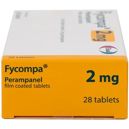 Thuốc Fycompa 2mg Eisai điều trị bổ trợ cơn động kinh (2 vỉ x 14 viên)