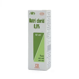 Thuốc nhỏ mắt, nhỏ mũi Natri Clorid 0,9% Pharmedic hỗ trợ rửa mắt, rửa mũi, phụ trị nghẹt mũi, sổ mũi (10ml)