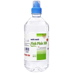 Nước muối Vĩnh Phúc Smiles 600ml natri clorid 0.9 giúp làm sạch răng, khử mùi hôi miệng 4
