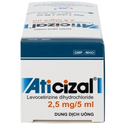 Dung dịch uống Aticizal 2,5mg/5ml An Thiên điều trị triệu chứng viêm mũi dị ứng (90ml)