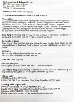 Kem bôi ngừa rạn da bà bầu Fixderma Preggers Stretch Mark cream 60g