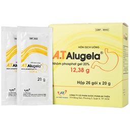 Hỗn dịch thuốc A.T Alugela An Thiên điều trị viêm thực quản, viêm dạ dày cấp và mạn tính (26 gói x 20g)