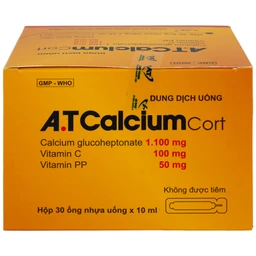 Dung dịch uống A.T Calcium Cort An Thiên bổ sung vitamin và khoáng chất cho cơ thể (30 ống x 10ml) 7