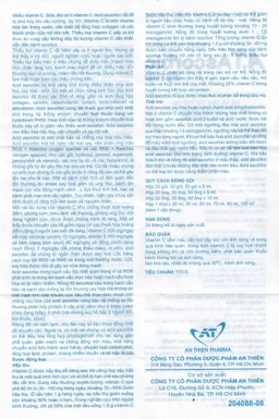 Siro A.T Ascorbic An Thiên Bổ sung vitamin C, Phòng và Điều trị bệnh scorbut (30 ống x 5ml)