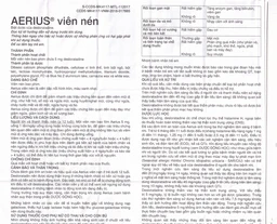 Thuốc Aerius 5mg Organon giảm viêm mũi dị ứng, mày đay (1 vỉ x 10 viên)