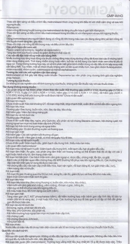 Thuốc Agimdogyl 125mg/750000IU Agimexpharm điều trị nhiễm trùng răng miệng cấp tính, mạn tính (2 vỉ x 10 viên)