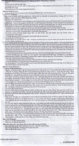 Thuốc Agimdogyl 125mg/750000IU Agimexpharm điều trị nhiễm trùng răng miệng cấp tính, mạn tính (2 vỉ x 10 viên)