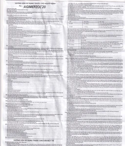 Thuốc Agimepzol 20 Agimexpharm điều trị loét tá tràng, phòng ngừa tái phát loét tá tràng (10 vỉ x 10 viên)