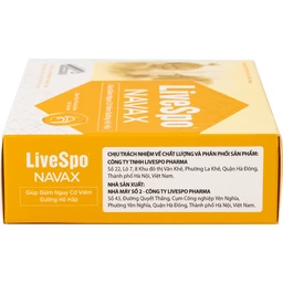 Dung dịch vệ sinh tai mũi họng Livespo Navax (5 ống x 5ml) + 1 bình giảm nguy cơ viêm đường hô hấp