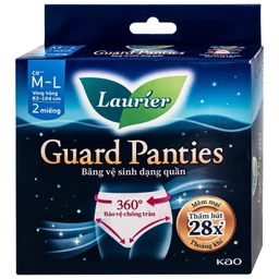 Băng vệ sinh dạng quần Laurier Guard Panties size M-L - Hộp 2 miếng (vòng hông 83-194 cm)