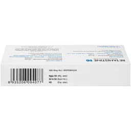Thuốc Betahistine 16mg Dhg Pharma Chỉ định dùng để trị chóng mặt (3 vỉ x 10 viên)