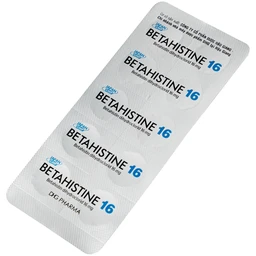 Thuốc Betahistine 16mg Dhg Pharma Chỉ định dùng để trị chóng mặt (3 vỉ x 10 viên)
