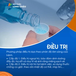 Điều trị tay chân miệng chủ yếu là chăm sóc hỗ trợ triệu chứng vì chưa có thuốc đặc hiệu