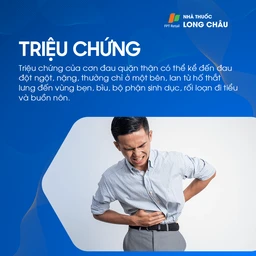 Triệu chứng đau quặn thận - Cơn đau dữ dội và kéo dài ở vùng lưng và hông