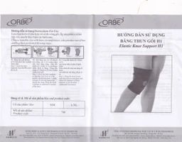 Băng thun gối Orbe h1 màu đen size s/m hỗ trợ vận động khi chơi thể thao