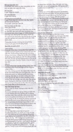 Thuốc Buscopan 10mg Sanofi giảm co thắt cơ trơn đường sinh dục – tiết niệu (5 vỉ x 20 viên)