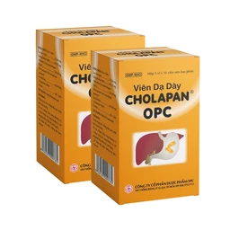 Viên mật nghệ Cholapan OPC điều trị các chứng gan đau, mật kém, đau dạ dày (5 vỉ x 10 viên)