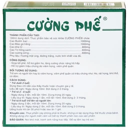 Siro giúp bổ phế Cường Phế CG (10 ống x 10ml)