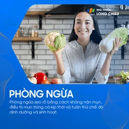 Phòng ngừa sẹo rỗ bằng cách điều trị mụn trứng cá kịp thời và tránh nặn mụn để không để lại sẹo