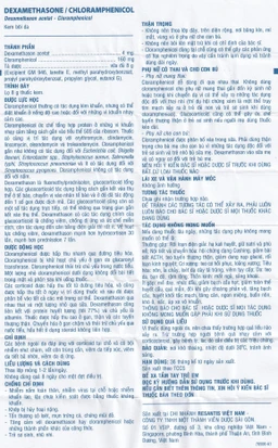 Kem bôi da Dexamethasone/Chloramphenicol điều trị chàm, vết côn trùng cắn, viêm da tiếp xúc (8g)