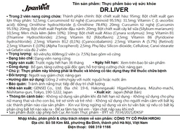 Viên uống bổ gan tăng cường giải độc gan Dr. Liver Jpanwell (60 viên)