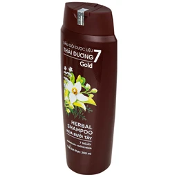 Dầu gội dược liệu Thái Dương 7 Gold hỗ trợ giảm gàu, ngứa và tóc gãy rụng (200ml)