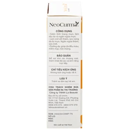 Gel Nghệ NeoCurma giảm mụn, ngừa sẹo, mờ vết thâm (20g)